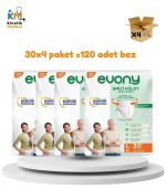 Evony Külot Hasta Bezi Large (L) – 4 Paket x 30 Adet (Toplam 120 Adet) Yeni Ürün 2026