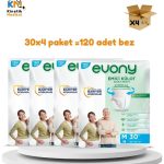 Evony Külot Hasta Bezi Medium (M) – 4 Paket (Toplam 120 Adet)Yeni Ürün 2026 üretim