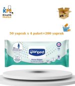 Canped Perine Bölgesi Temizleme Havlusu 4 Paket (Toplam 200 Yaprak)