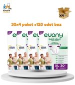 Evony Külotlu Hasta Bezi XL (XLarge) Beden 120 Adet (4 Paket)
