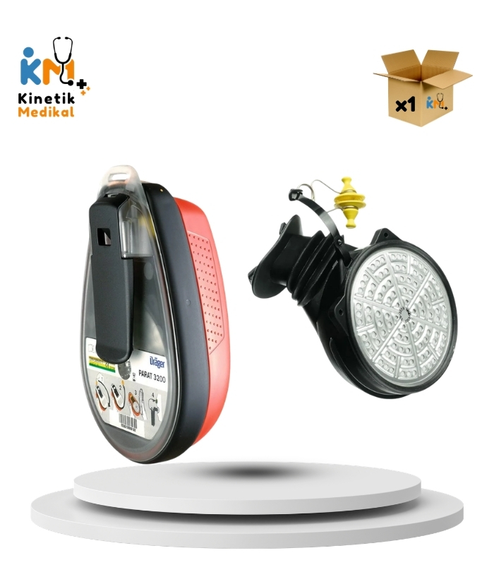 drager-parat-3200 Dräger PARAT® 3200 Kaçış Maskesi (Yarım Yüz Kaçış Maskesi) - Görsel 1