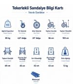 Fuhassan FH02+1 Katlanabilir Manuel Tekerlekli Sandalye - Görsel 4