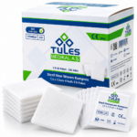 Tules Steril Nonwoven Kompres 7,5 x 7,5 cm 4 Katlı 100 Adet (5'li 20 Paket)