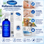 Crystalin Antiseptik & Dezenfektan Yara Bakım Solüsyonu 500 ml - Görsel 2