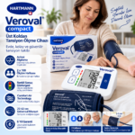 Hartmann Veroval Compact Üst Koldan Tansiyon Aleti – 22-42 cm Manşet - Görsel 2